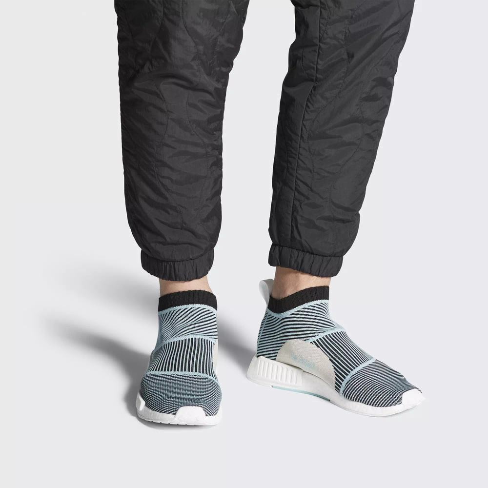 Adidas NMD CS1 Parley Primeknit Tenis Negros Para Hombre (MX-84508)